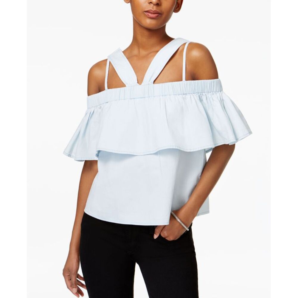 Minkpink Cloud Nine Cotton Off The Shoulder Top